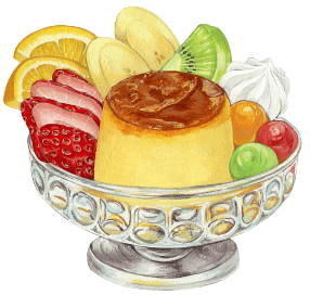 プリンアラモード