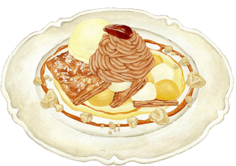 モンブランのスペシャルミルフィーユ