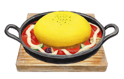 夏野菜のアラビアータオムライス