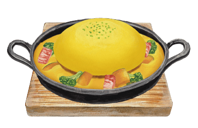 ほくほくカボチャのオムライス